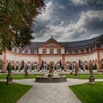This is the orangery at the castle in weilburg, germany.